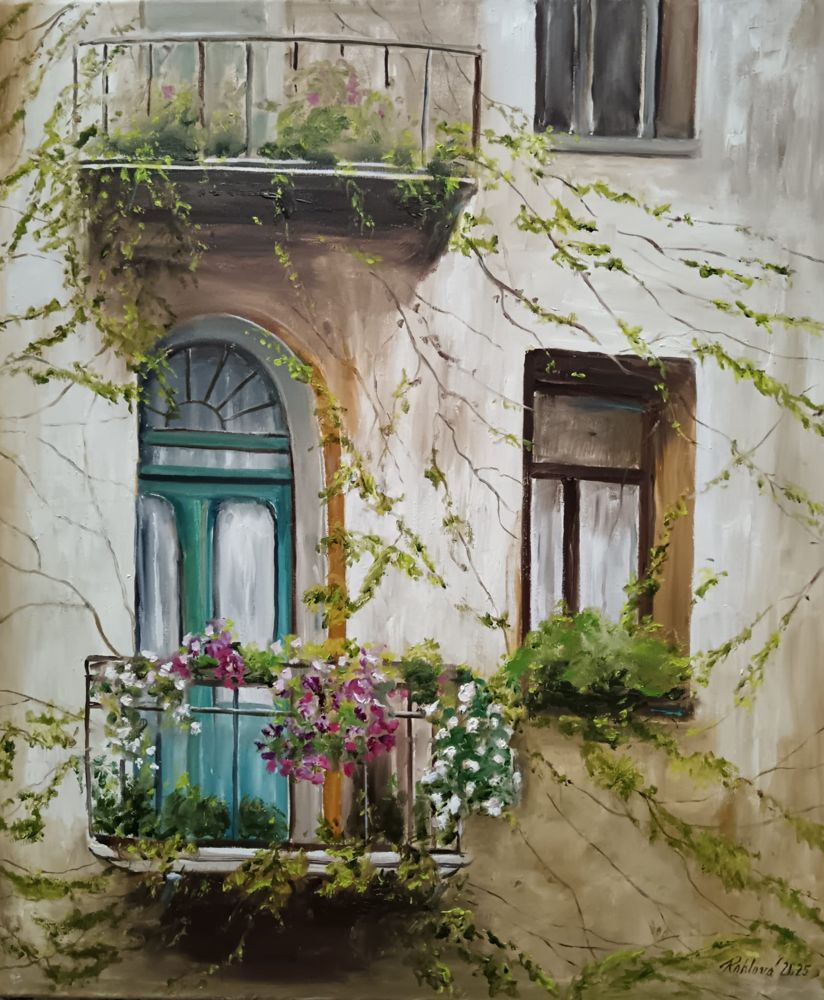 Olejomalba Z Chorvatska - originální obraz Jany Rohlové