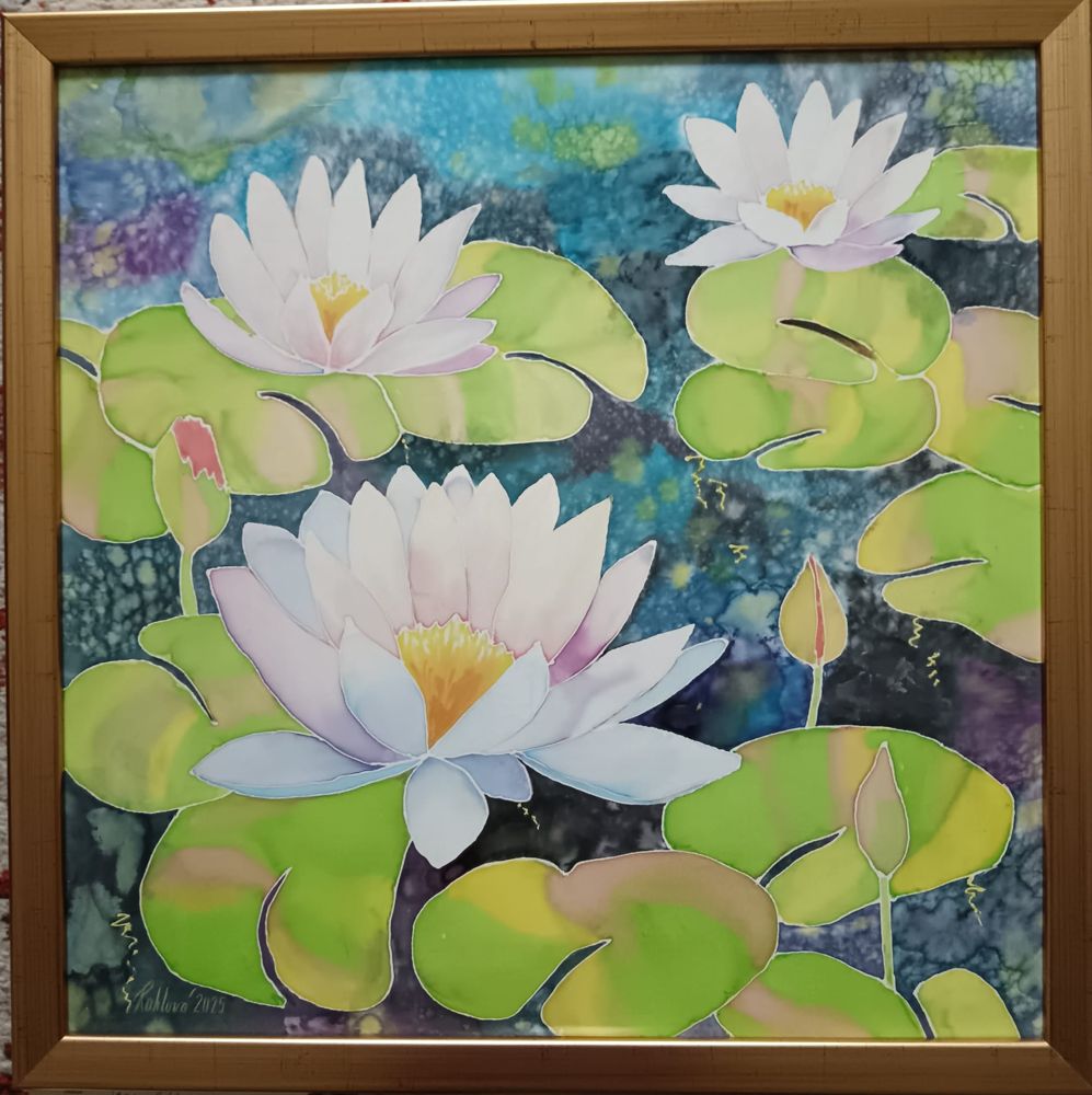 Olejomalba Lekníny - originální obraz Jany Rohlové