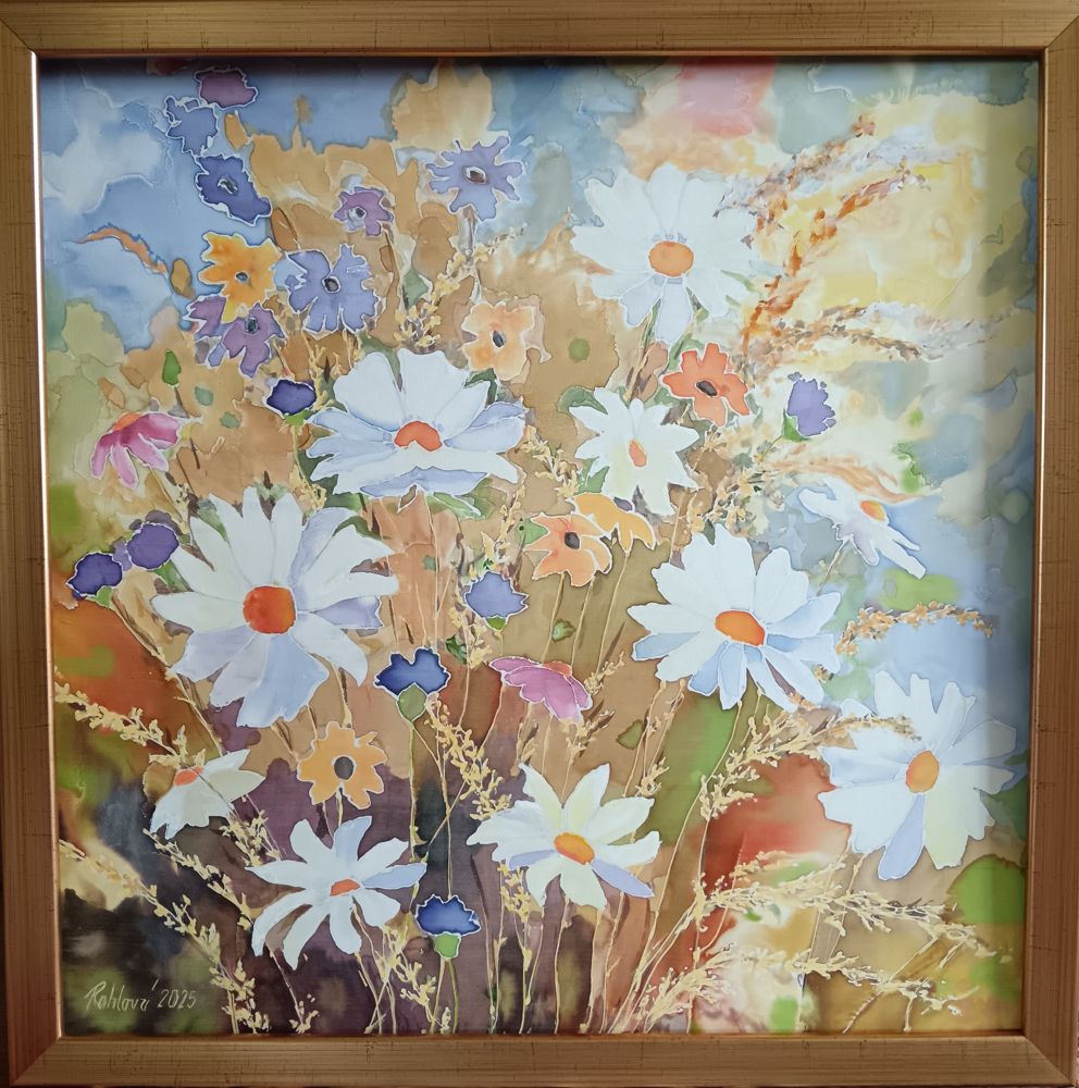 Olejomalba Letní louka - originální obraz Jany Rohlové