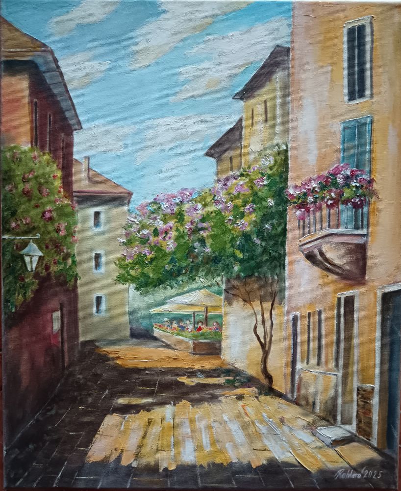 Olejomalba Z dovolené – originální obraz Jany Rohlové